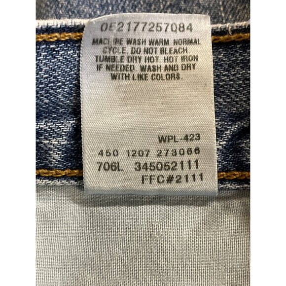 Levi's 505 Mens W38 Reg Fit Shorts Blue Denim Straight High Rise Zip Fly**FLAW - Picture 10 of 10